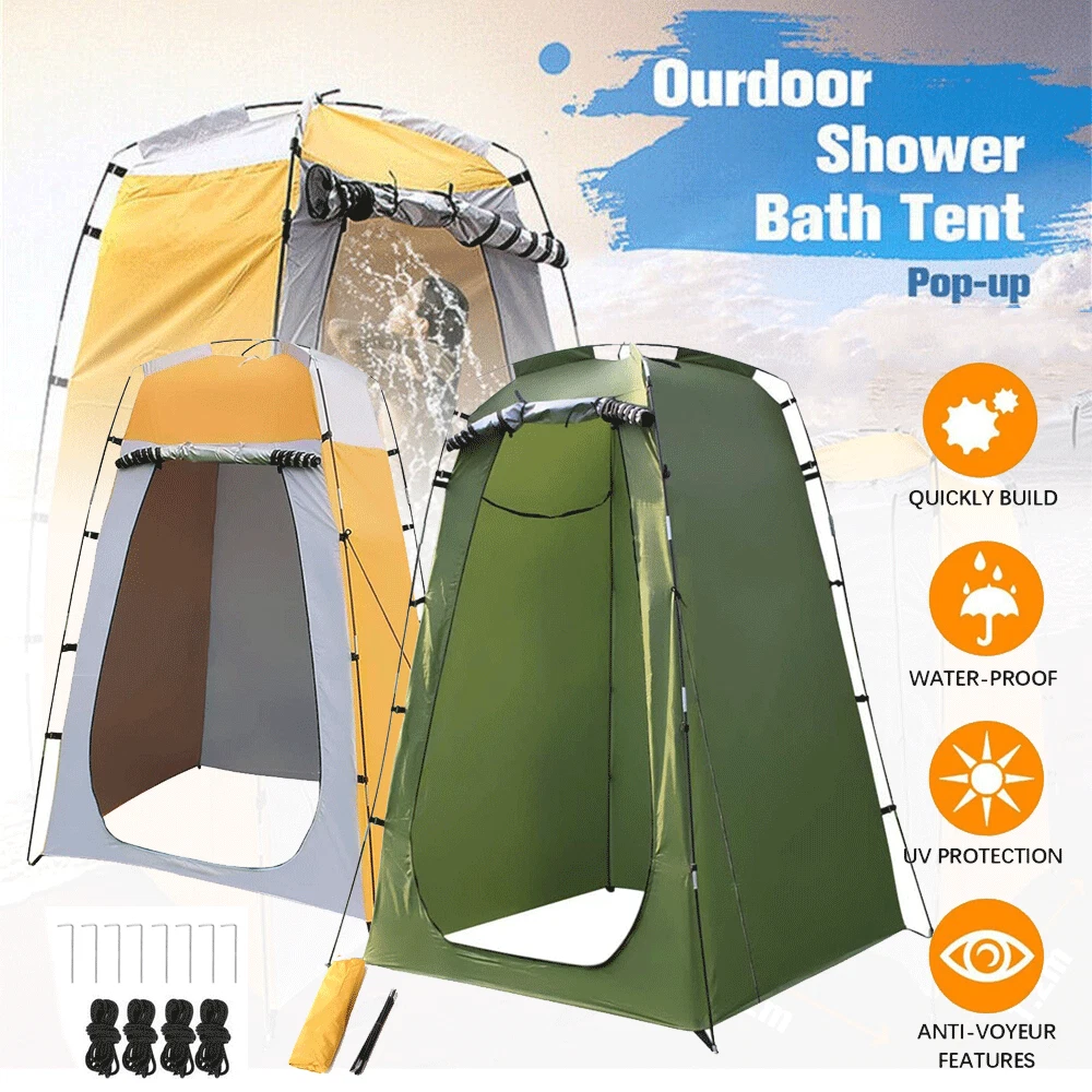 Pop Up Privacy Tent Instant Portable Outdoor Shower Tent Camp Toilet Changing