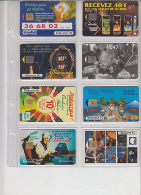 SET NR. 11 VON 8 TELEKARTEN ''BERECHTIGTE NUMMERIERUNG RECHTS''