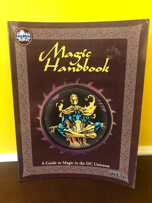 2001 DC Comics Universe Roleplaying Game RPG Magic Handbook PB Sourcebook WEG D6