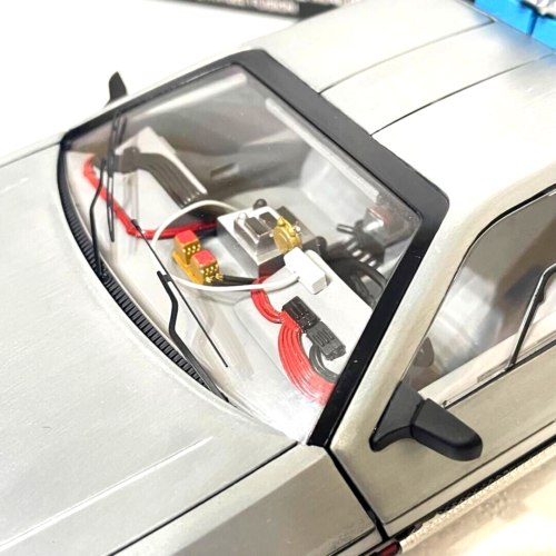 Hot Wheels 1/18 Super Elite Back To The Future Time Machine Japan Free Shipping - Picture 7 of 9