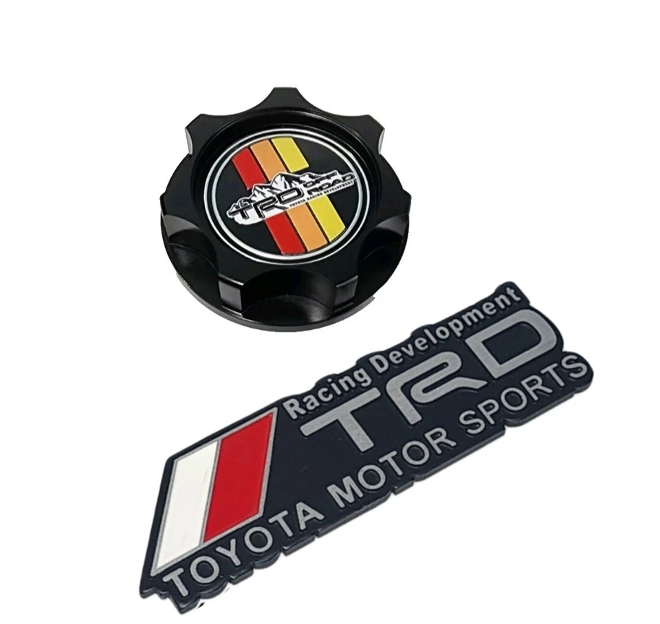 TAPA DE ACEITE ALUMINIO MOTOR CNC NEGRO PARA BLANCO TR-D TUNDRA TACOMA 4X4 TODOTERRENO FJ Foto 2 de 4