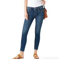 Current Elliott Skinny Ankle Crop Jeans Medium Wash Blue Women's Size 29
