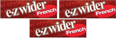 3x EZ Wider French Rolling Papers 3 Paks EZ-Wider Papers FREE USA Shipping
