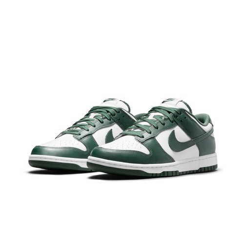 SCARPE NIKE DUNK LOW RETRO MICHIGAN STATE DD1391 101 BIANCO VERDE ORIGINALI - Foto 4 di 6