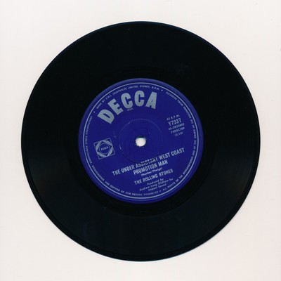Decca Rolling Stones 45 Satisfaction Under Assistant West Coast Promotion Man