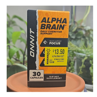 Alpha Brain Dietary Supplement 30 Capsules   Sealed Bottle   New Unopened