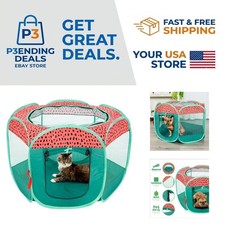 Versatile Folding Dog and Cat Tent with Mesh Windows - Ideal for Play Anywhere