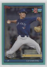 2021 Topps Pro Debut Chrome Aqua Refractor 35/75 CJ Van Eyk #PDC-187 4z8
