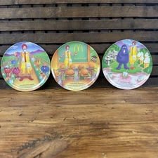 Lot Of 3 McDonalds Plate Hamburger Univ Milkshake Lake French Fry Garden