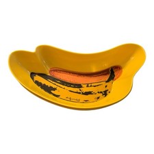 New Andy Warhol 1980's Banana Split Set Of Two Dishes MOMA Rare Set