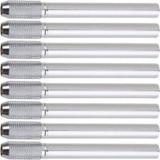 Operitacx Pencil Extender Set of 8 Stainless Steel Art Pencil Lengthener for Col