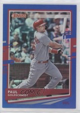 2020 Panini Donruss Photo Variation Holo Blue Paul Goldschmidt (Gray Jersey) c4h