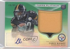 2012 Topps Platinum Rookie Green Refractor 79/99 Chris Rainey Patch Auto 0b2
