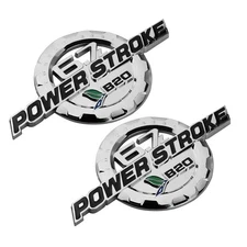 FITS 6.7L B20 Powerstroke F Truck Side Door Emblems Badges CHROME