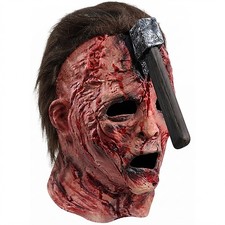 PJMarts Bloody Axe Pierced Undead One size fits most teens and adults., Red