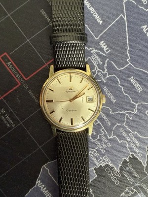 1970 - Omega Geneve Date Cal. 613 17j Men's 34mm Hand Wind Watch