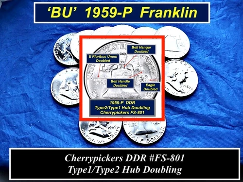 ⭐⭐⭐"FS-801" 1959-P 'BU' Franklin  ➫  FS-801 DDR "Type2/Type1 Reverse"  ➫ R159ddb