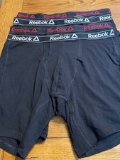 4 Reebok Men's Performance Underwear Boxer Brief Size 2XL - 8" Inseam -New