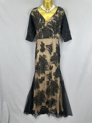 Somerset by Alice temperley silk trim black lace/beige black tie long dress 14 | eBay Somerset by Alice temperley silk trim black lace/beige black tie long dress 14 | eBay