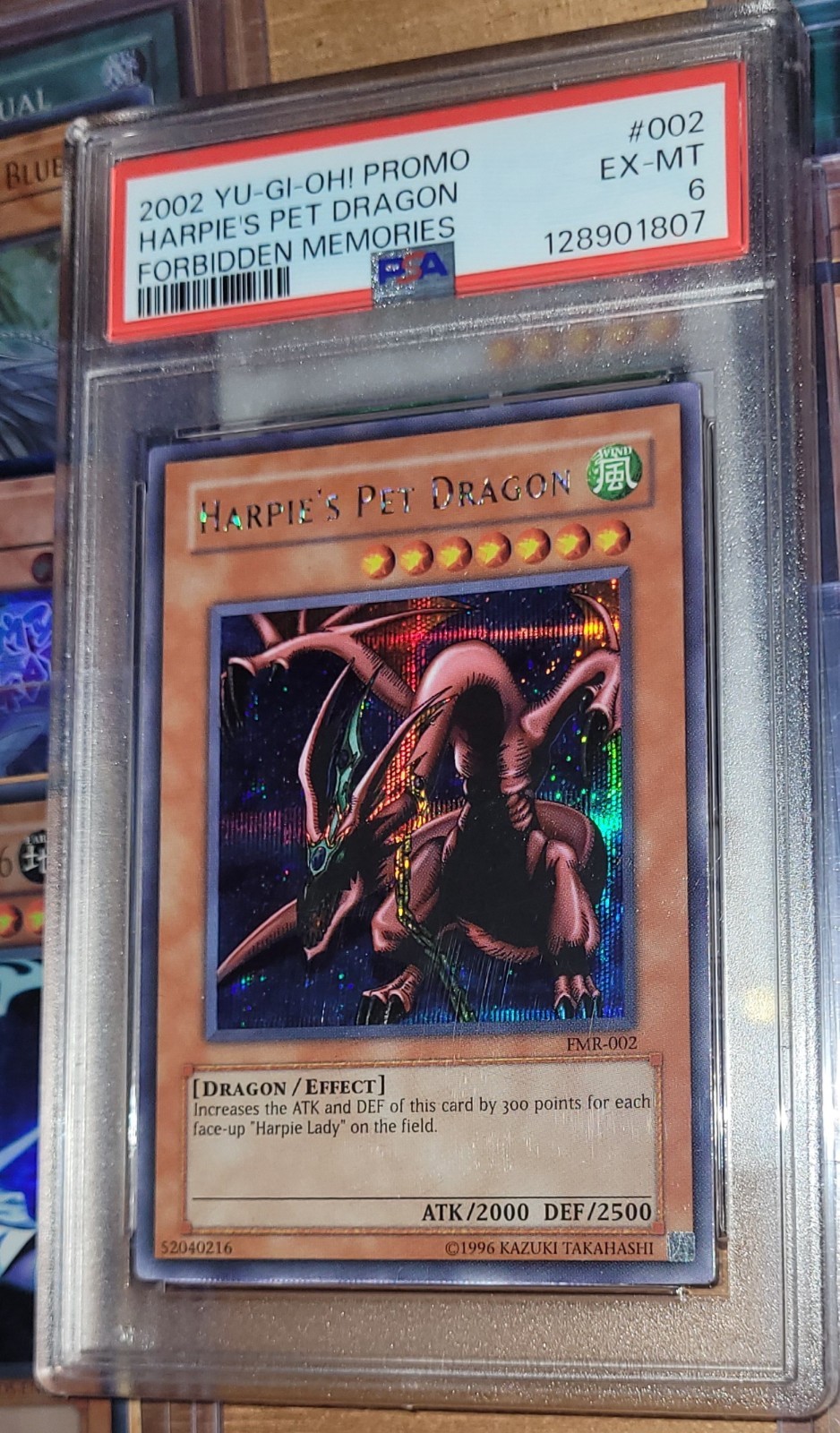 *RARE* Yu-Gi-Oh! PSA 6 Harpie's Pet Dragon Forbidden Memories FMR-002  *RARE* view 4