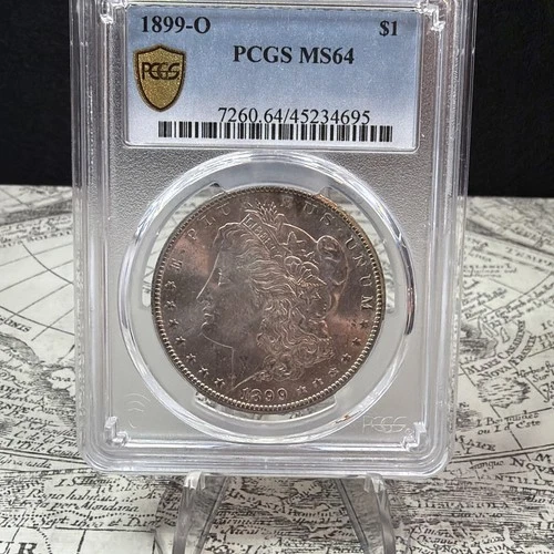 1899 O Morgan Silver Dollar graded MS64 by PCGS