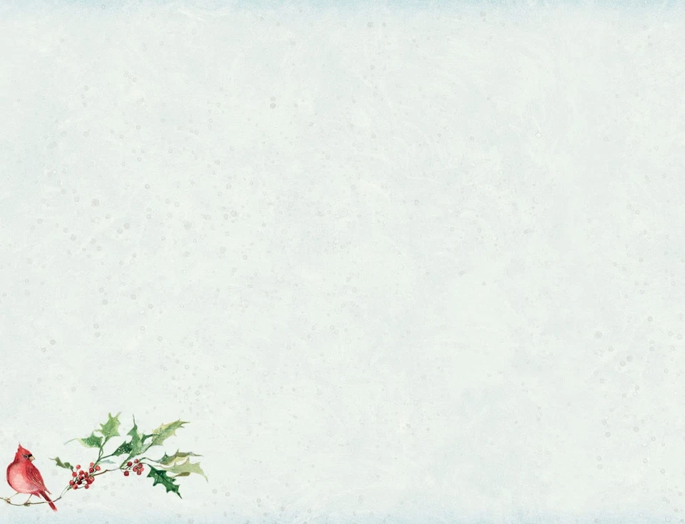 Tarjetas de Navidad Cardinal and Berries en caja (paquete de 18) con caja decorativa de Su... Foto 4 de 4