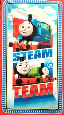 Thomas the Train Steam Engine Quilting & Sewing Fabric 23" Panel  #1085