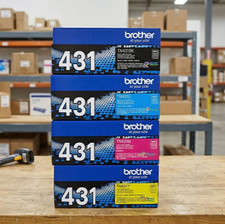 Brother TN431 Toner 4-Pack  Black Cyan Magenta Yellow  HL-L8260CDW MFC-L8900CD