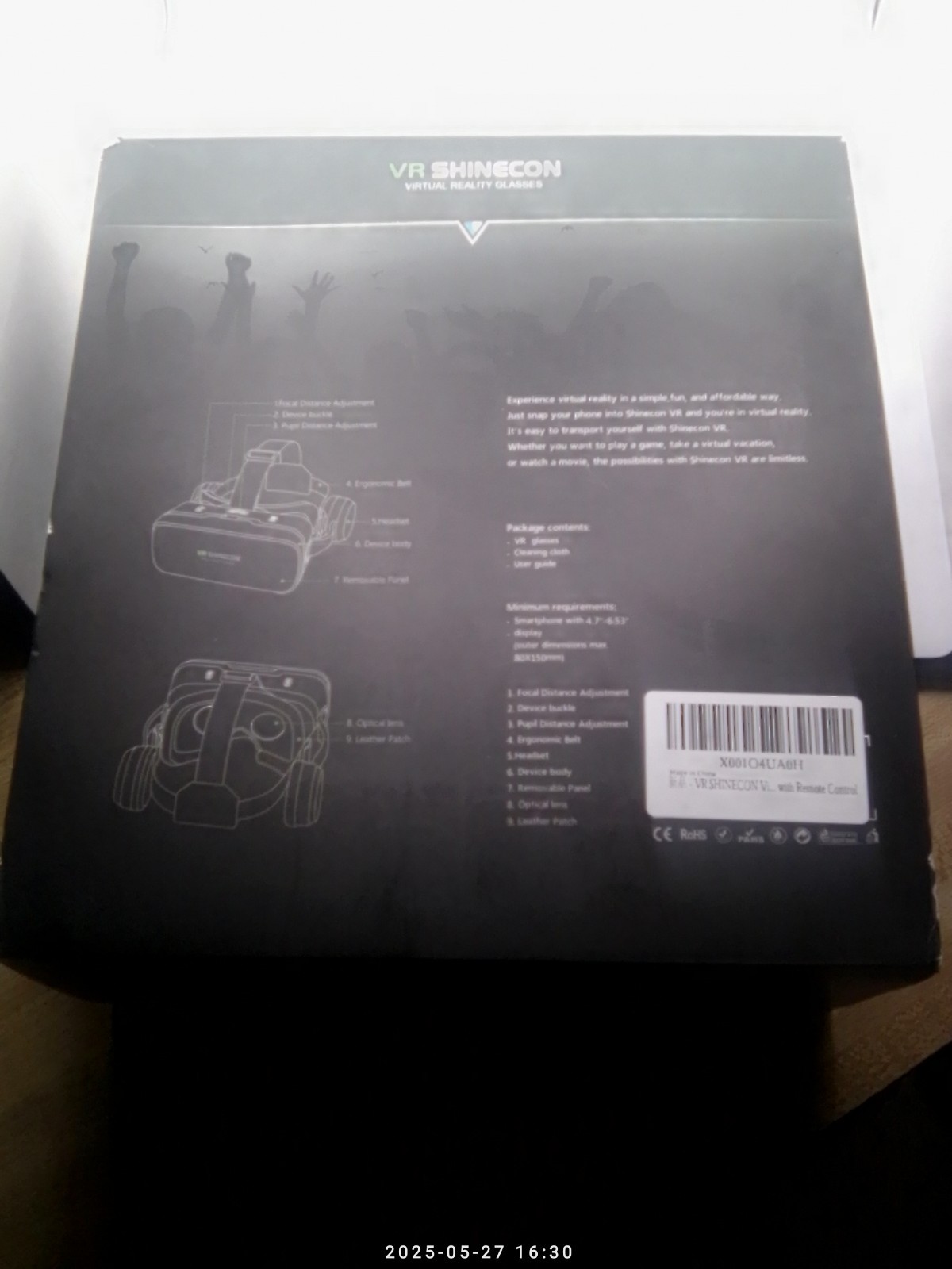 VR Shinecon Virtual Reality Glasses  With Remote