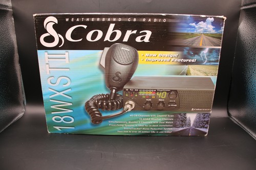 Cobra 18WXSTII Weatherband CB Radio 40 Channel Mobile Scanner New In ...