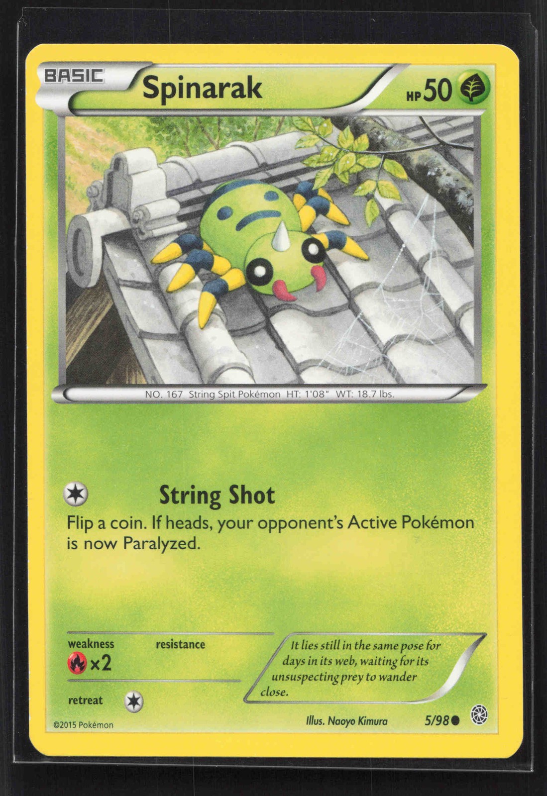 Spinarak Common XY - Ancient Origins 5/98 NM