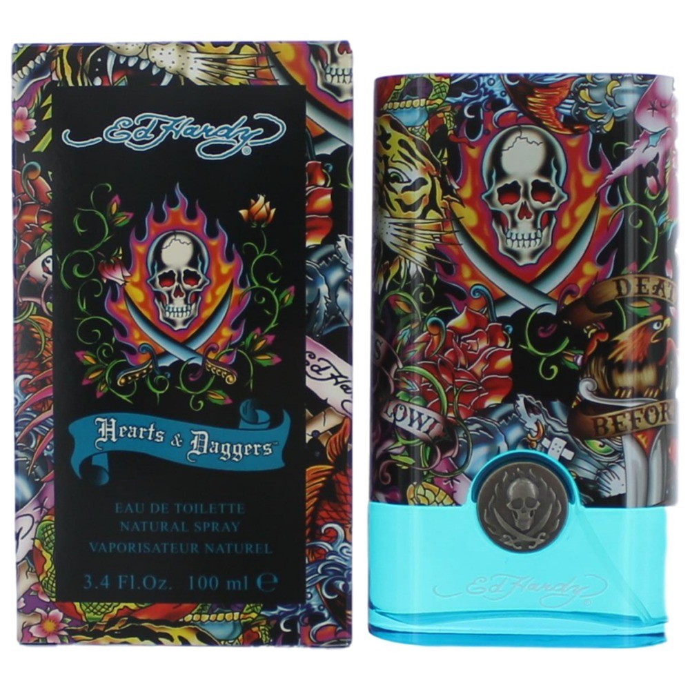ED HARDY HEARTS & DAGGERS 3.4 EDT SP FOR MEN