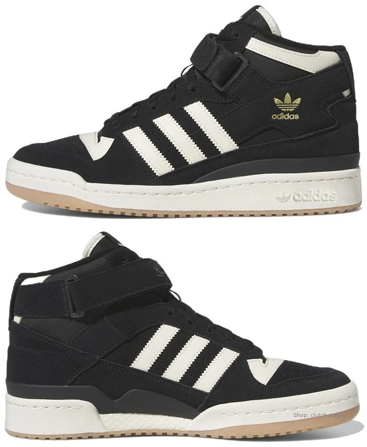 adidas Forum Mid Black/Gum for Sale | Authenticity Guaranteed | eBay