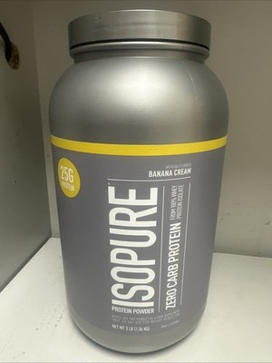 Isopure Zero Carb Protein Powder Banana Cream 3lb Exp/Use By 10/29/2026