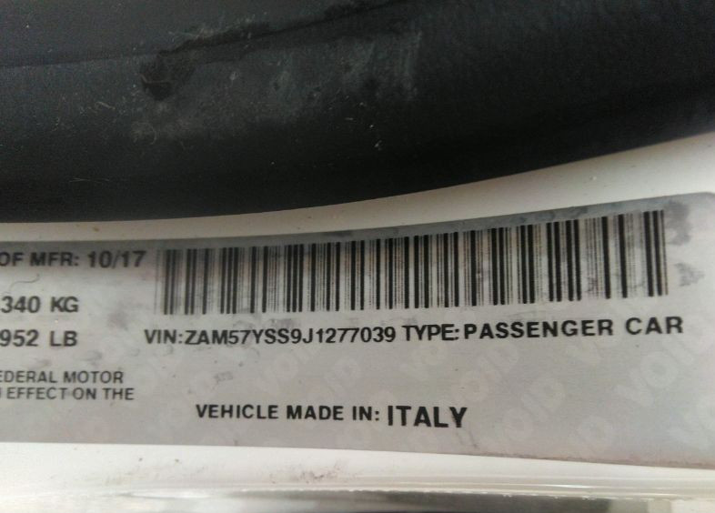 2014-2017 Maserati Ghibli Gransport 3.0L AT Fuse Relay Box 670036295