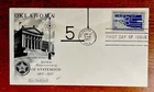 UNITED STATES 50TH ANNIVERSARY OF OKLAHOMA STATEHOOD FDC 1957 SC#1092 NSA