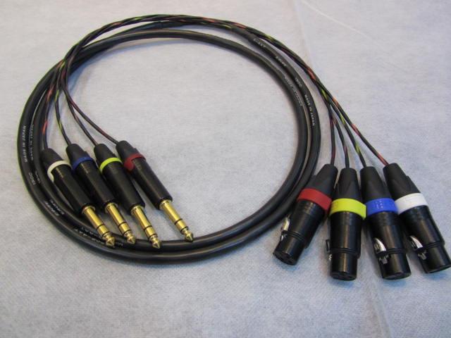 Canare MR202-4AT 4 Channel Balanced Studio Snake Cable, XLR-F to