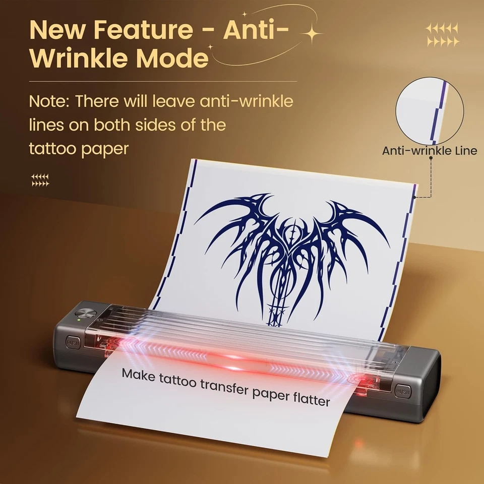 Itari Stampante Stencil Tattoo Stampante Termica Bluetooth - Immagine 3 di 4