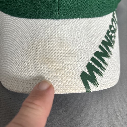 Minnesota Wild Hat Fitted Size S/M Reebok Center Ice NHL White Green Baseballcap - Picture 3 of 11