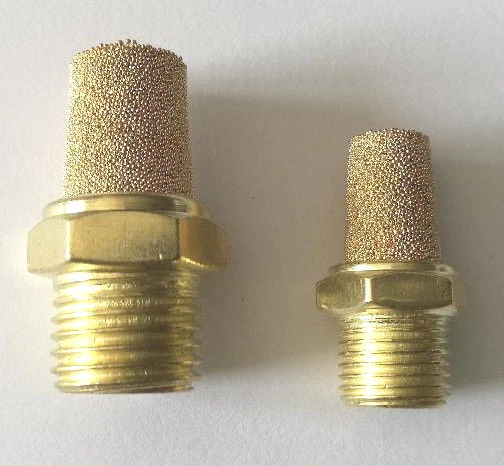 CNCTEC Pneumatik Schalldämpfer aus Sinterbronze 1/8" 1/4" 3/8" 1/2" M5 Mengenpreise