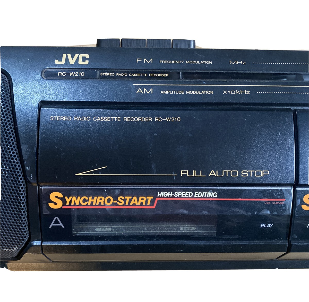 Vintage Jvc RC-W210 Stereo Radio Cassette Recorder. Tapes Play But