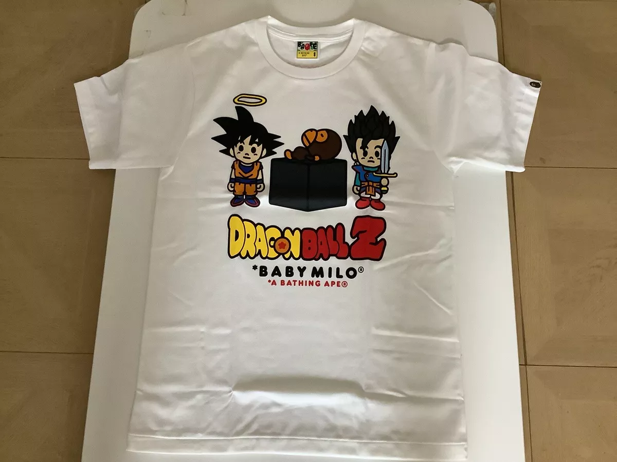 送料無料 BAPE DORAGONBALL Z TEE WHITE L