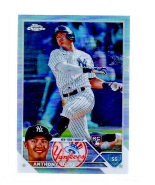 2023 Topps Chrome Anthony Volpe RC Refractor Rookie #4 Yankees