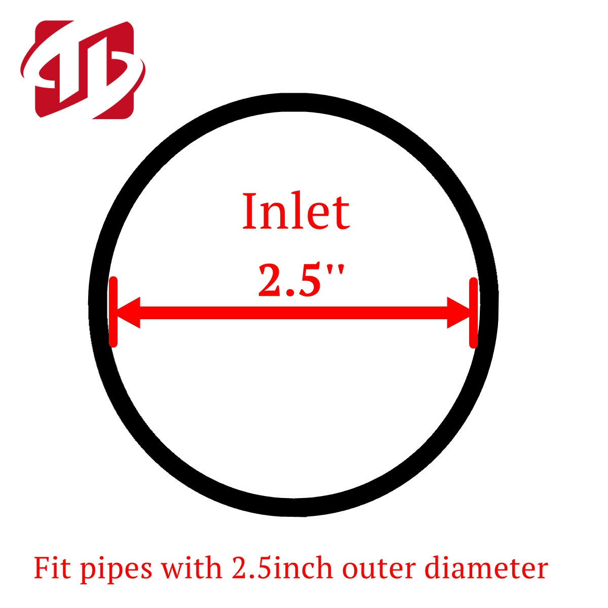 Black Chrome Stainless Steel Dual Exhaust Tip - 2.25" In - Dual 3.5" X - Foto 9