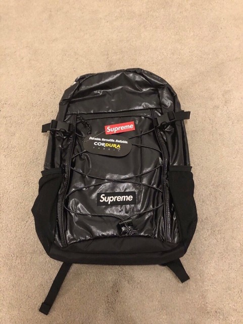 supreme backpack black ss18
