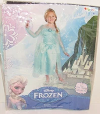 Elsa Disney Frozen Halloween Costume Girls Small 4-6X NEW Sparkle Princess