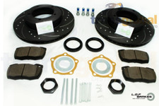 Front Vented Brake Kit for Land Rover Defender 90 110 130 94-16 POWERspec LOF