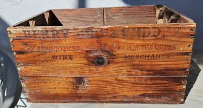 Vintage Berry Bros & Rudd Ltd Cutty Sark Scotch Whisky Box Wood Crate - Empty