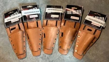 5 Qty Bolen S4909 Leather Tool Pouch-New Old Stock Never Used Been Stored-Marked