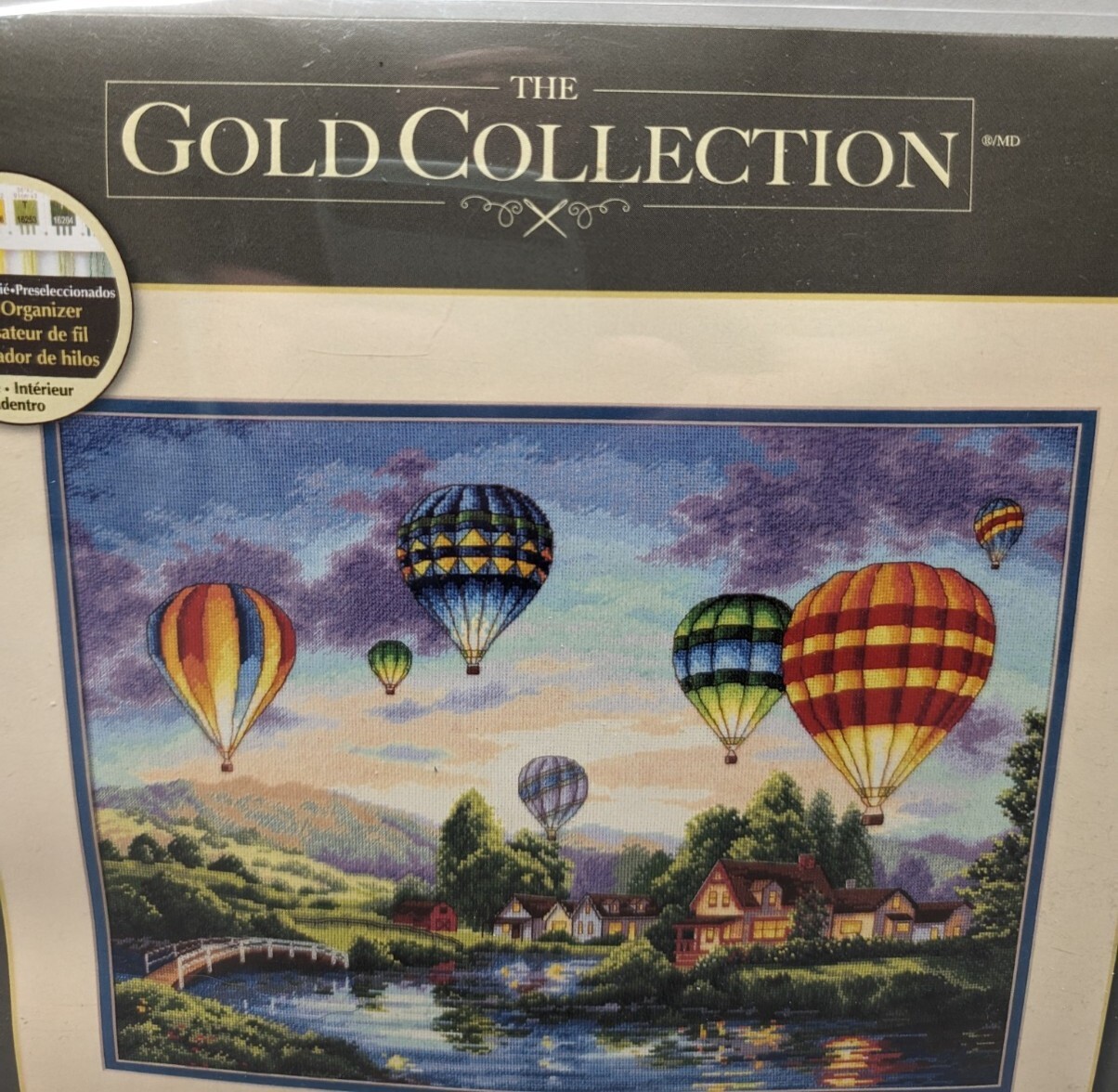 Dimensions Gold Collection 'Santa's Midnight Ride' Cross Stitch Kit - 18 Count Navy Aida - View #11